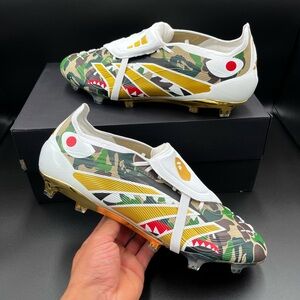 Size 11 - Adidas Predator Elite FG A Bathing Ape Bape Green Camo Soccer Cleats
